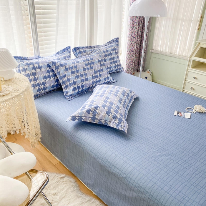 91家纺网 家纺一手货源 找家纺 金鑫汇2022新款网红直播爆款一字绣工艺款B版单床单千与千寻