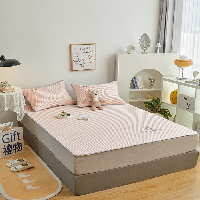 91家纺网 家纺一手货源 找家纺 （总）金丝鸟 2022新款凉感豆豆A类按摩凉席三件套