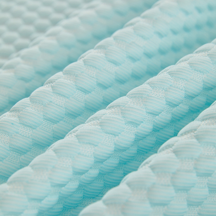 91家纺网 家纺一手货源 找家纺 金丝鸟 2022新款凉感豆豆A类按摩凉席三件套 浅粉蓝