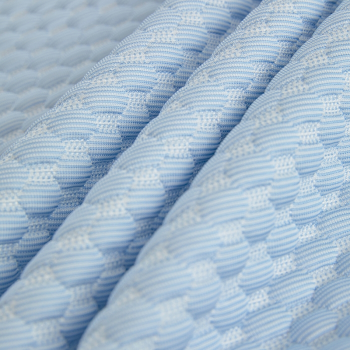 91家纺网 家纺一手货源 找家纺 金丝鸟 2022新款凉感豆豆A类按摩凉席三件套 天青蓝