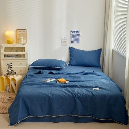 91家纺网 家纺一手货源 找家纺 （总）金丝鸟 2023新款A类全棉华夫格水洗棉大豆夏被四件套