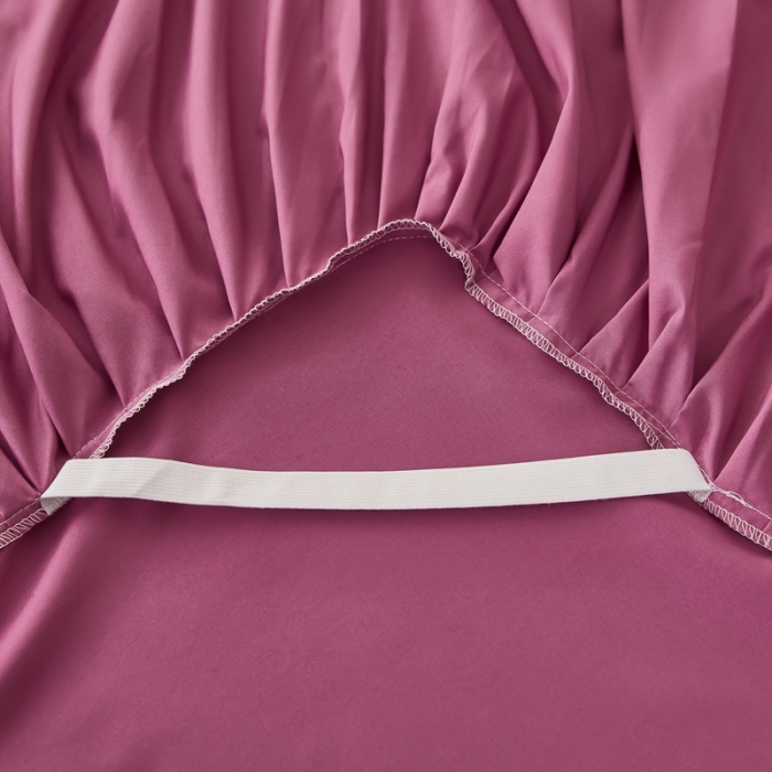 91家纺网 家纺一手货源 找家纺 衿成 2025新款磨毛单床裙Q系列 Q-冷玫瑰