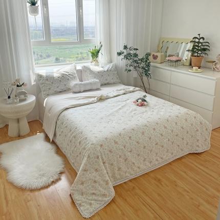 （总）千朵 2022新款全棉大豆夏被四件套