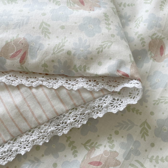 91家纺网 家纺一手货源 找家纺 （总）千朵 2022新款全棉大豆夏被四件套