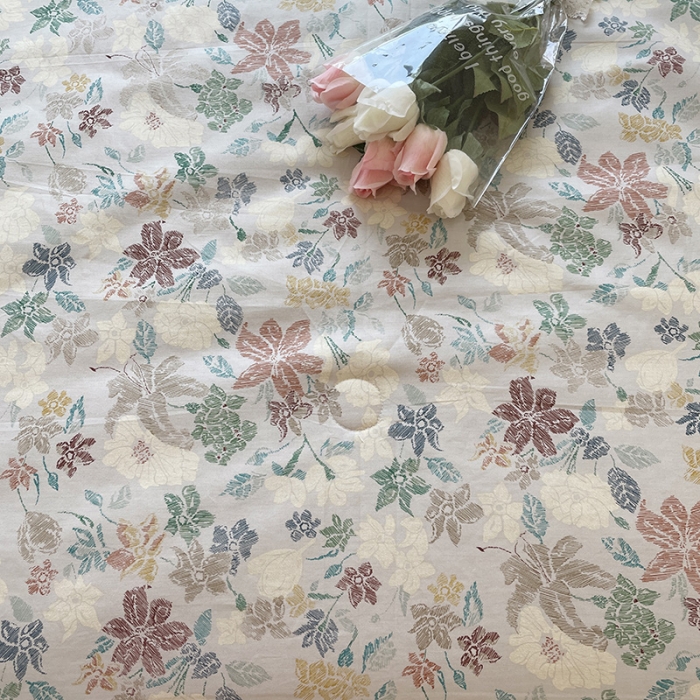 91家纺网 家纺一手货源 找家纺 千朵 2022新款全棉大豆夏被四件套 花仙子