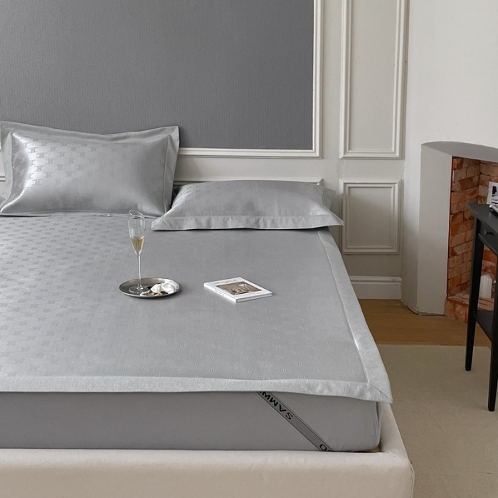 91家纺网 家纺一手货源 找家纺 三味舒屋 2025新款抗菌防螨凉感提花冰丝席 凯利