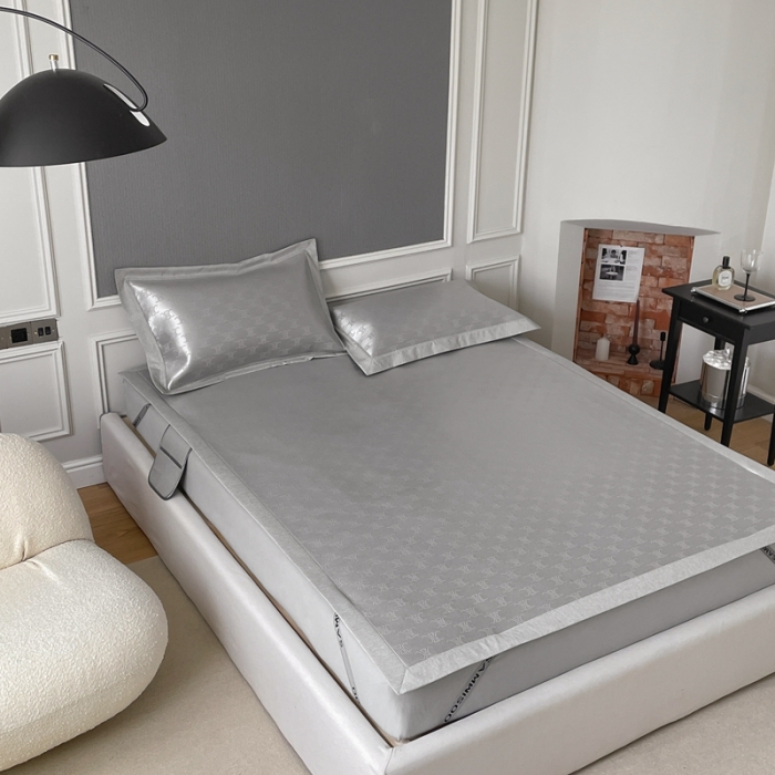 91家纺网 家纺一手货源 找家纺 三味舒屋 2025新款抗菌防螨凉感提花冰丝席 凯利