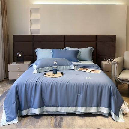 初拾 2022新款莫代尔零度夏被—知夏系列 知夏-天青蓝