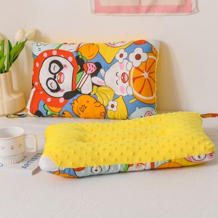 91家纺网 家纺一手货源 找家纺 十九色 2022新款豆豆儿童定型枕30*50cm 熊猫