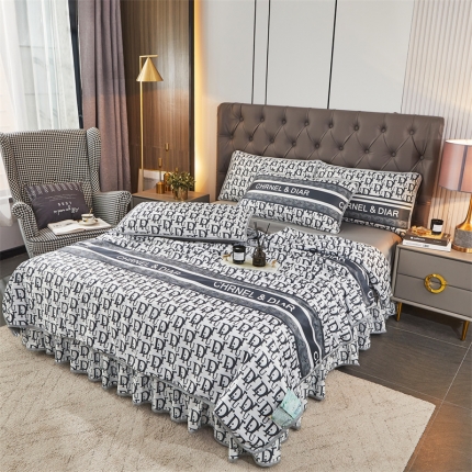 91家纺网 家纺一手货源 找家纺 （总）铠畅 2022新款水洗天丝夏被四件套床裙水洗真丝夏凉被