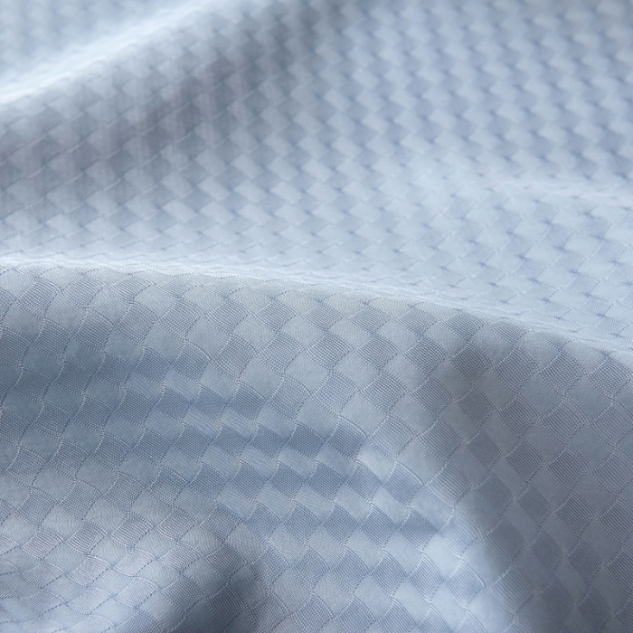 91家纺网 家纺一手货源 找家纺 丝幔家纺 2025新款提花抗菌凉感丝床笠凉席 提花-摩洛哥蓝