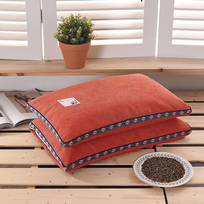 91家纺网 家纺一手货源 找家纺 (总) 明星枕业 2022新款糖果色麻绒荞麦枕