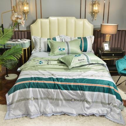 91家纺网 家纺一手货源 找家纺 （总）梦柏 2022新款水洗天丝夏被四件套