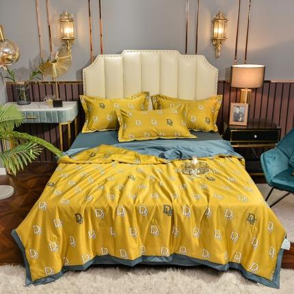 91家纺网 家纺一手货源 找家纺 （总）梦柏 2022新款水洗天丝夏被四件套