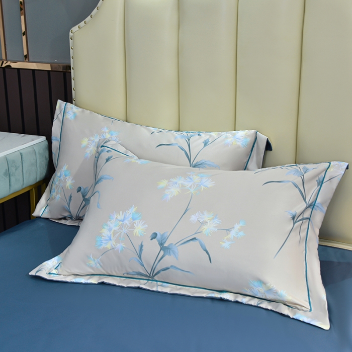 91家纺网 家纺一手货源 找家纺 梦柏 2022新款水洗天丝夏被四件套 暗香