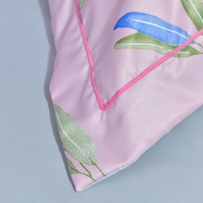 91家纺网 家纺一手货源 找家纺 梦柏 2022新款水洗天丝夏被四件套 春日