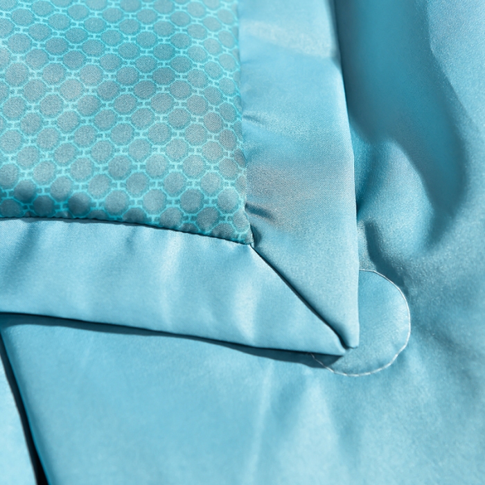 91家纺网 家纺一手货源 找家纺 梦柏 2022新款水洗天丝夏被四件套 法兰西