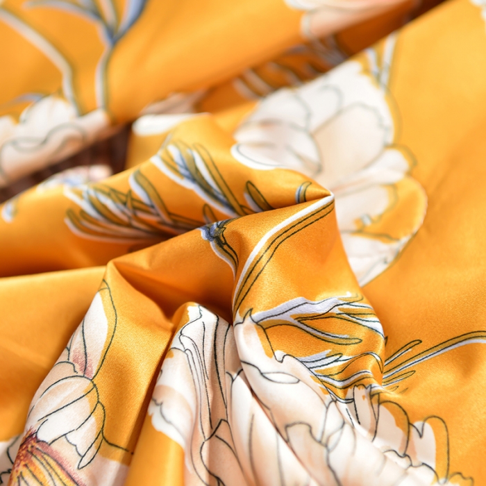 91家纺网 家纺一手货源 找家纺 梦柏 2022新款水洗天丝夏被四件套 花恋