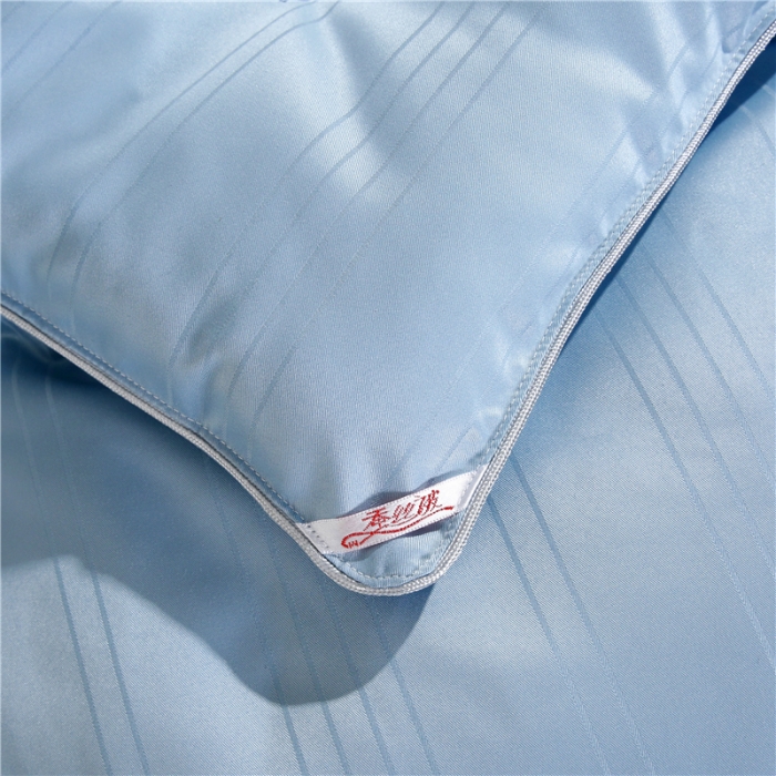 91家纺网 家纺一手货源 找家纺 芭芭棉 2025新款高端双宫茧桑被 深玉蓝