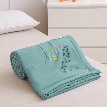 91家纺网 家纺一手货源 找家纺 （总）龙图 2025新款艾草驱蚊夏被抗菌夏凉被空调被