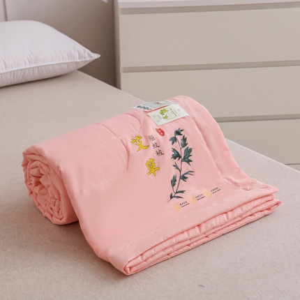 91家纺网 家纺一手货源 找家纺 （总）龙图 2025新款艾草驱蚊夏被抗菌夏凉被空调被