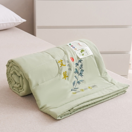 91家纺网 家纺一手货源 找家纺 （总）龙图 2025新款艾草驱蚊夏被抗菌夏凉被空调被