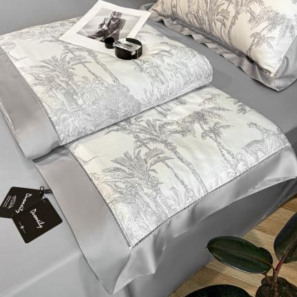 91家纺网 家纺一手货源 找家纺 （总）朵美 2025款LF60支奥地利兰精天丝印花轻奢夏被