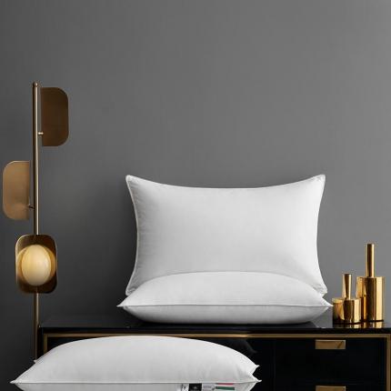 91家纺网 家纺一手货源 找家纺 五星级酒店宾馆全棉纯棉白色枕头100支匹马棉匈牙利鹅绒羽绒枕芯 9