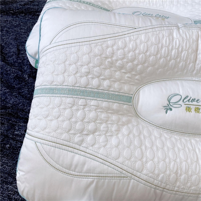 91家纺网 家纺一手货源 找家纺 总酒店全棉橄榄睡莲养护枕橄榄睡莲水洗枕 