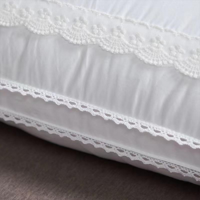 91家纺网 家纺一手货源 找家纺 2025全棉透气舒适超柔软整头烫钻皇冠羽丝绒枕芯 