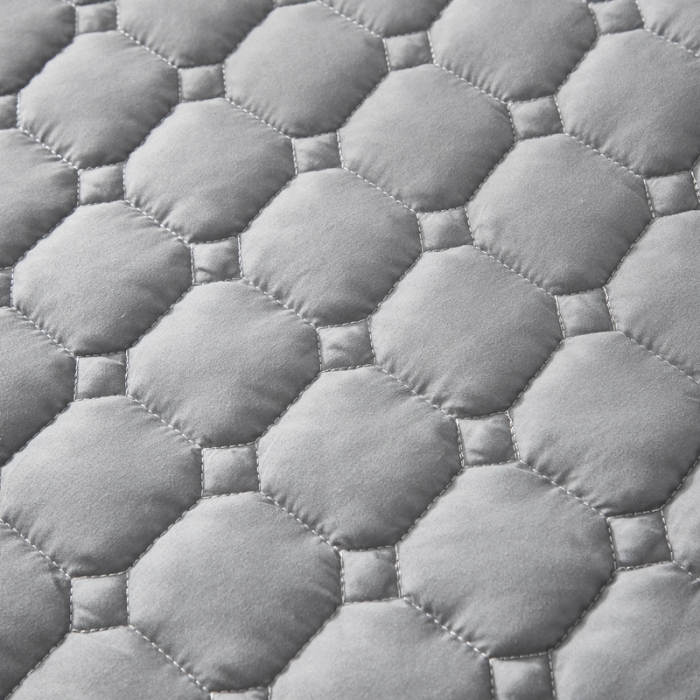 91家纺网 家纺一手货源 找家纺 啊雅家居 2025新款床笠式床护垫 灰色床笠式床护垫