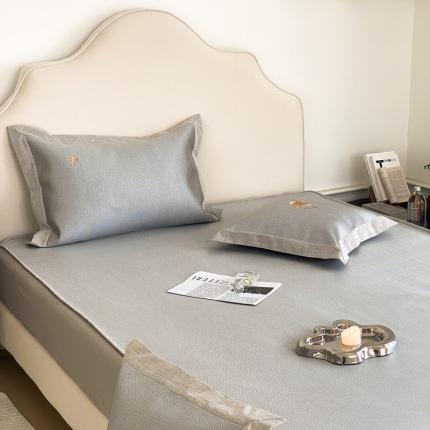 本希 2022新款轻奢刺绣款可水洗冰丝席-床笠款 小玫瑰刺绣床笠款