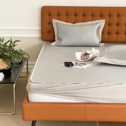 91家纺网 家纺一手货源 找家纺 （总）本希 2022新款高端床笠款水洗冰丝席-简约款