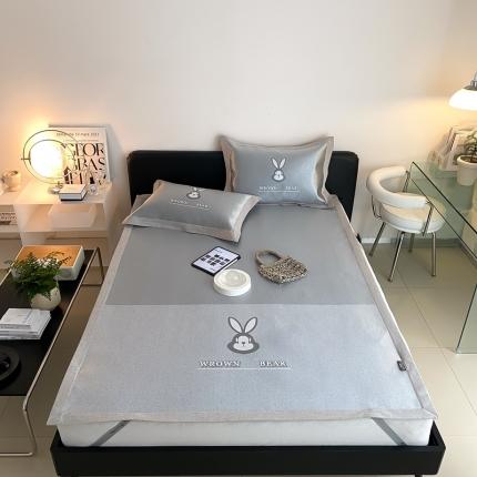 本希 2022新款高端床席款水洗冰丝席-简约款 小兔子床席款