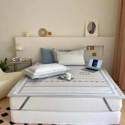 91家纺网 家纺一手货源 找家纺 （总）昔可 2022新款高端大版数码印花冰沐丝养生席