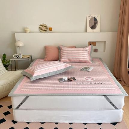 91家纺网 家纺一手货源 找家纺 （总）昔可 2022新款高端大版数码印花冰沐丝养生席