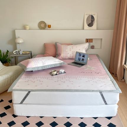 91家纺网 家纺一手货源 找家纺 （总）昔可 2022新款高端大版数码印花冰沐丝养生席