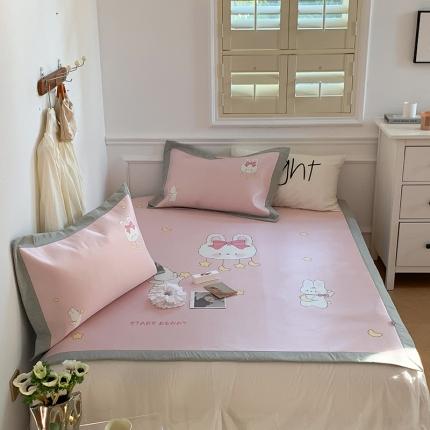 91家纺网 家纺一手货源 找家纺 （总）昔可 2022新款高端大版数码印花冰沐丝养生席