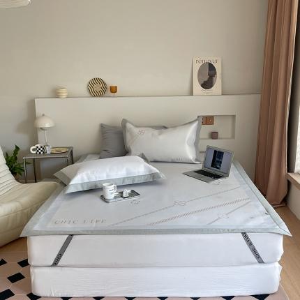 91家纺网 家纺一手货源 找家纺 （总）昔可 2022新款高端大版数码印花冰沐丝养生席