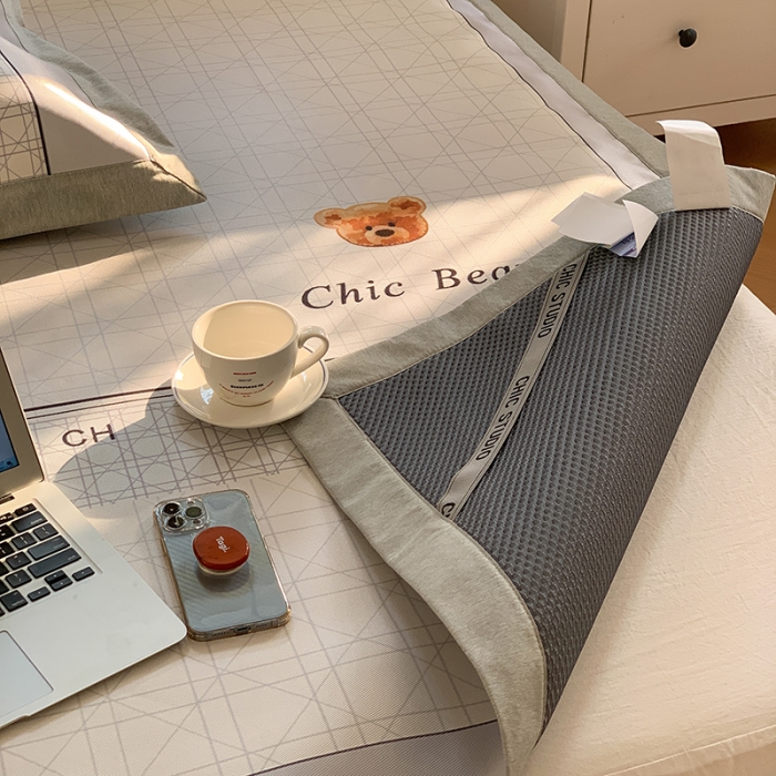 91家纺网 家纺一手货源 找家纺 （总）昔可 2022新款高端大版数码印花冰沐丝养生席