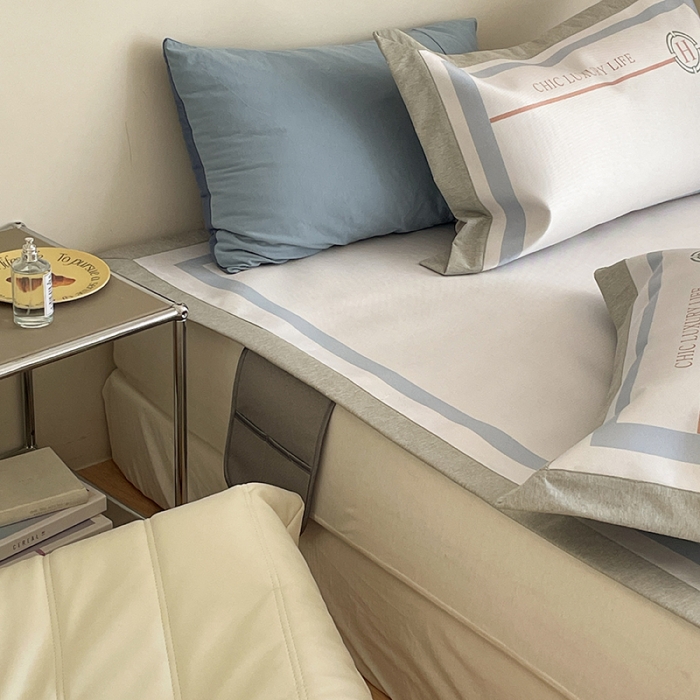 91家纺网 家纺一手货源 找家纺 昔可 2022新款高端大版数码印花冰沐丝养生席 海派夏日