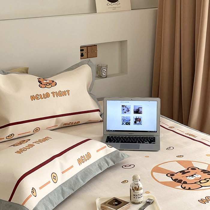 91家纺网 家纺一手货源 找家纺 昔可 2022新款高端大版数码印花冰沐丝养生席 虎年旺旺