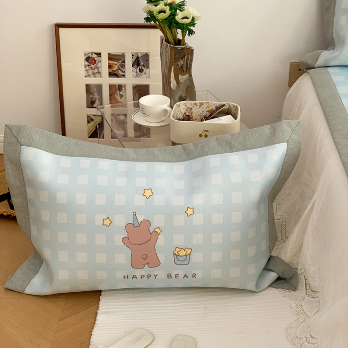 91家纺网 家纺一手货源 找家纺 昔可 2022新款高端大版数码印花冰沐丝养生席 魔法熊