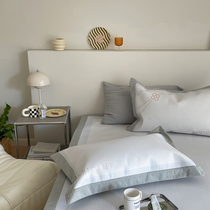 91家纺网 家纺一手货源 找家纺 昔可 2022新款高端大版数码印花冰沐丝养生席 幸运花链-蓝