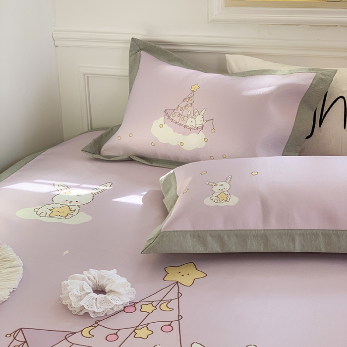 91家纺网 家纺一手货源 找家纺 昔可 2022新款高端大版数码印花冰沐丝养生席 月亮船