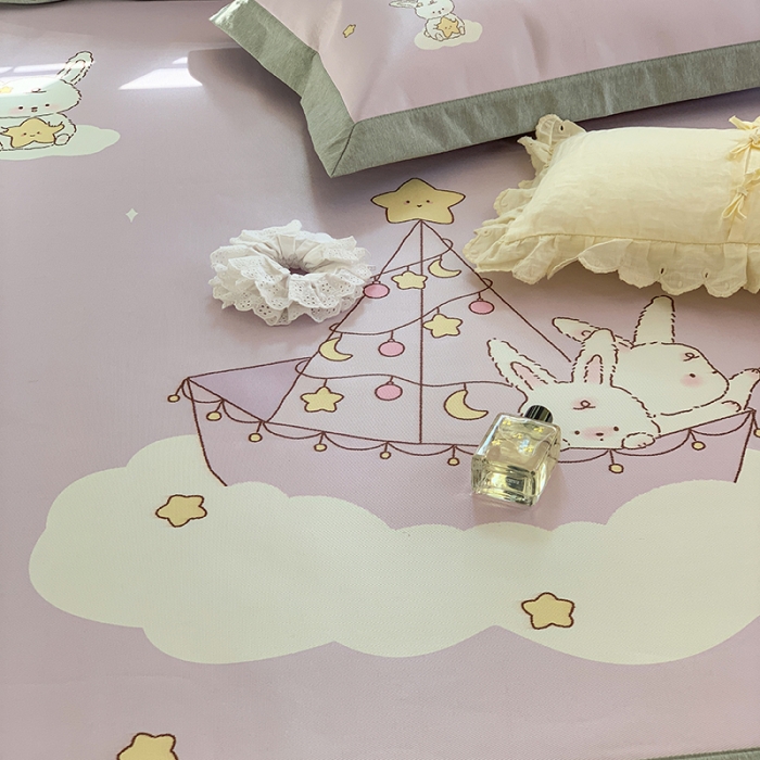 91家纺网 家纺一手货源 找家纺 昔可 2022新款高端大版数码印花冰沐丝养生席 月亮船