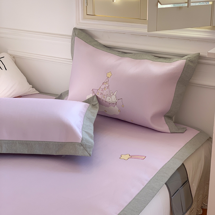 91家纺网 家纺一手货源 找家纺 昔可 2022新款高端大版数码印花冰沐丝养生席 月亮船