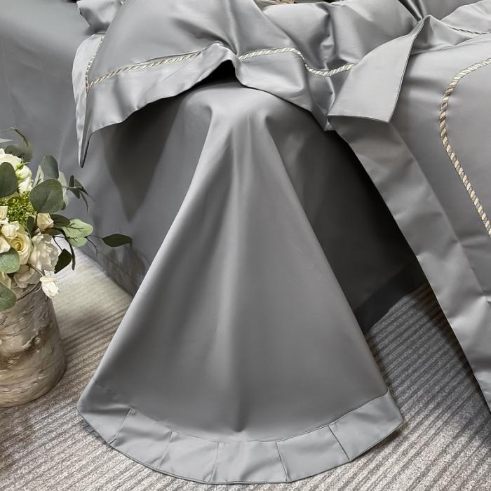 91家纺网 家纺一手货源 找家纺 200支新款长绒棉宽边刺绣四件套