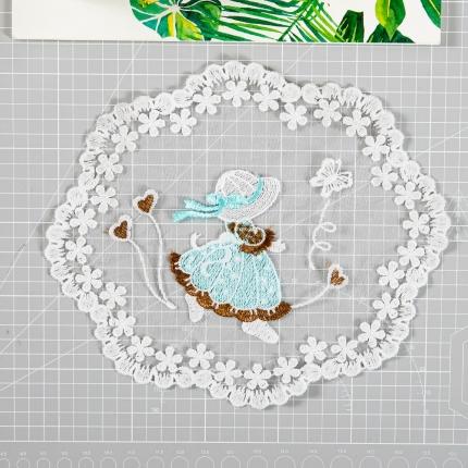 91家纺网 家纺一手货源 找家纺 天河花边 复古蕾丝刺绣精美布贴 沙发窗帘布艺辅料