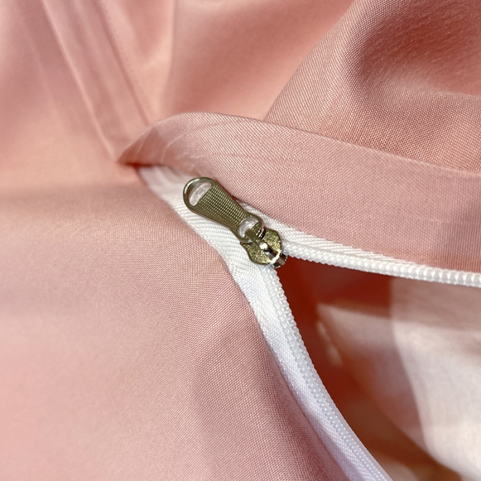 91家纺网 家纺一手货源 找家纺 娜娜 2022新款亲肤毛巾绣四件套 幸运虎-豆粉